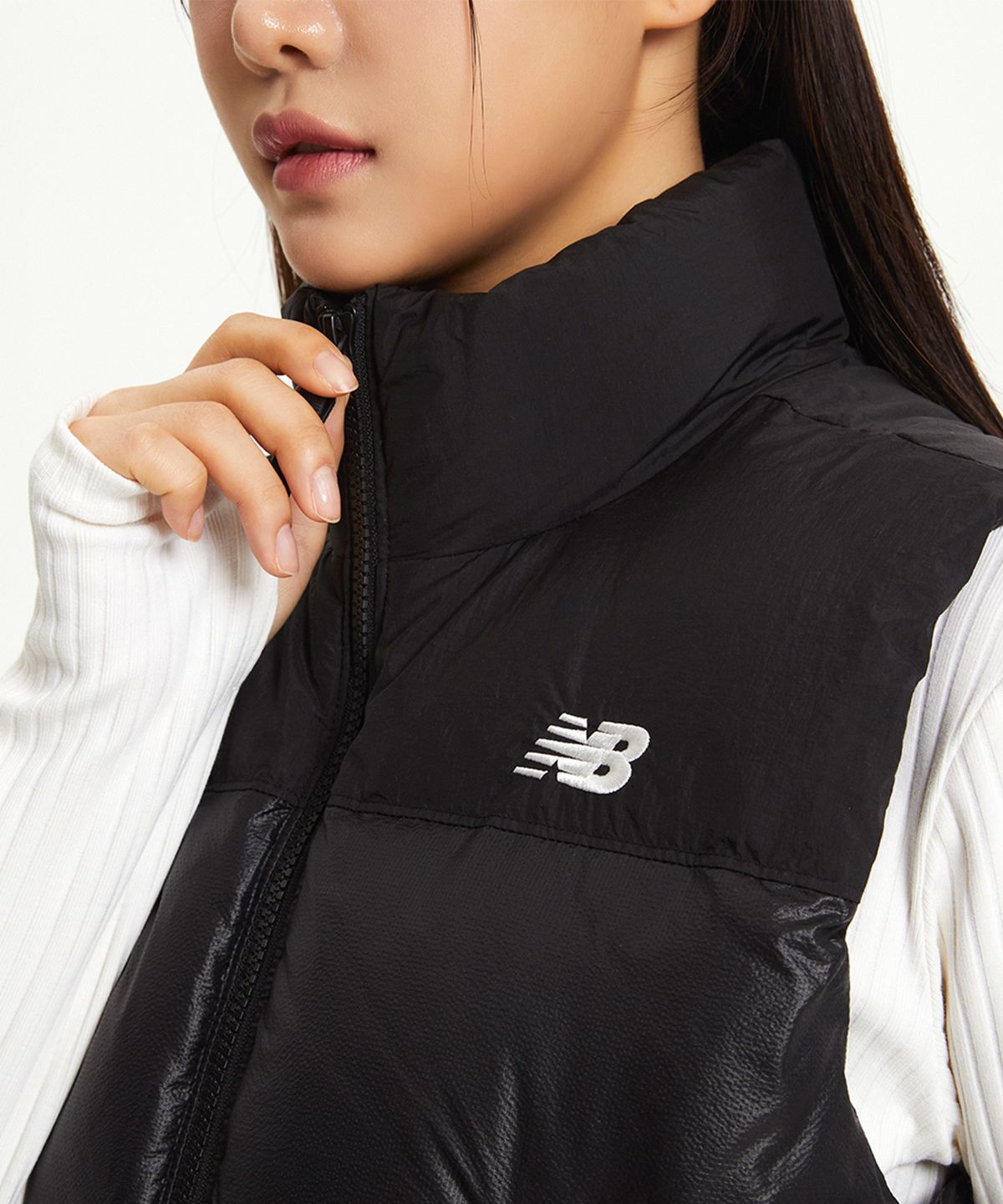 [무료반품]NBNPE4W912 / WOMEN 액티브 플라워 다운 글로시 베스트 (2컬러)