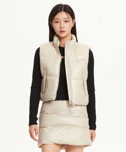 [무료반품]NBNPE4W912 / WOMEN 액티브 플라워 다운 글로시 베스트 (2컬러)