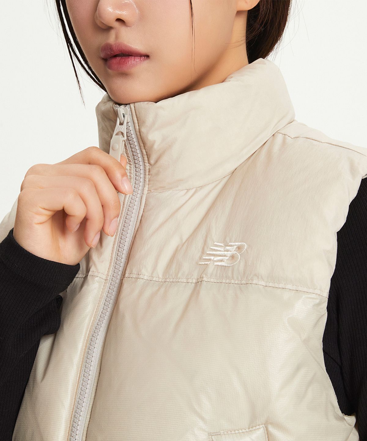 [무료반품]NBNPE4W912 / WOMEN 액티브 플라워 다운 글로시 베스트 (2컬러)