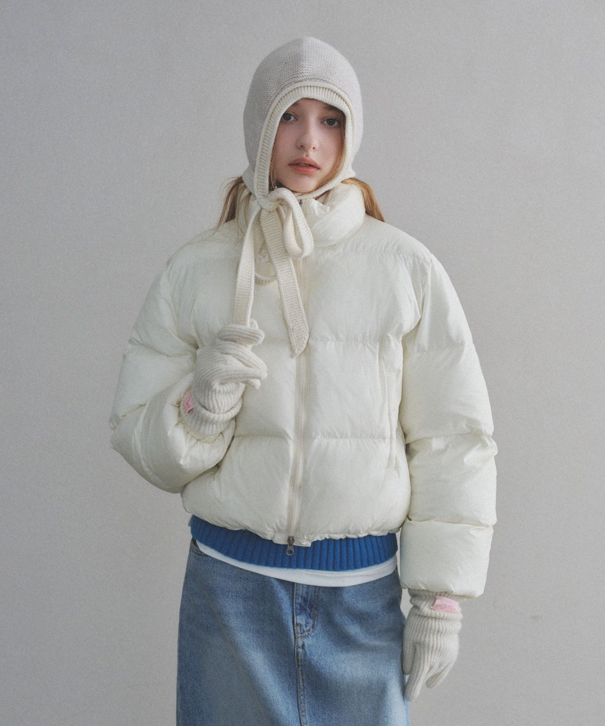 웜 에어리 크롭 푸퍼 패딩_4Color