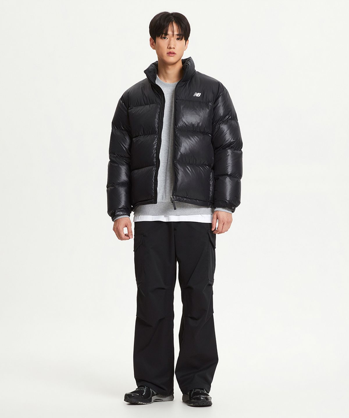 [무료반품] 남여공용 액티브 하이퍼 숏 구스다운 (BLACK)