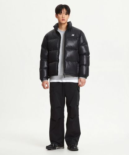 [무료반품] 남여공용 액티브 하이퍼 숏 구스다운 (BLACK)