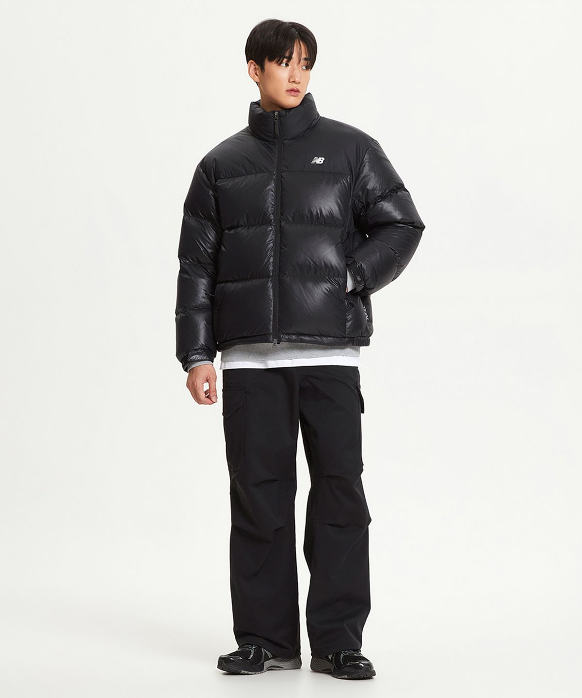 [무료반품] 남여공용 액티브 하이퍼 숏 구스다운 (BLACK)