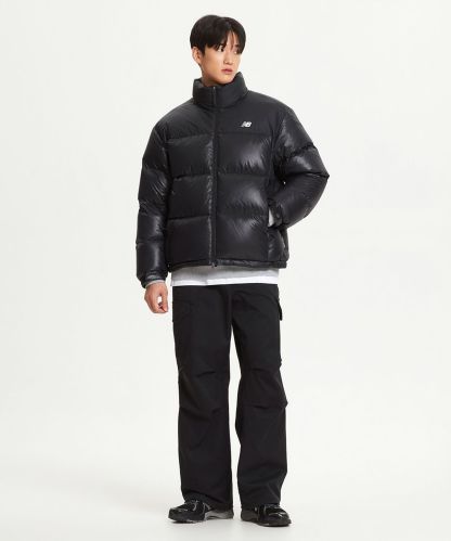 [무료반품] 남여공용 액티브 하이퍼 숏 구스다운 (BLACK)