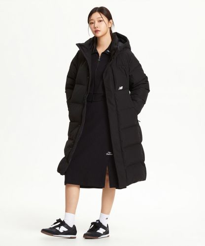 [무료반품] 남여공용 액티브 롱 구스다운 (BLACK)