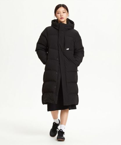 [무료반품] 남여공용 액티브 롱 구스다운 (BLACK)