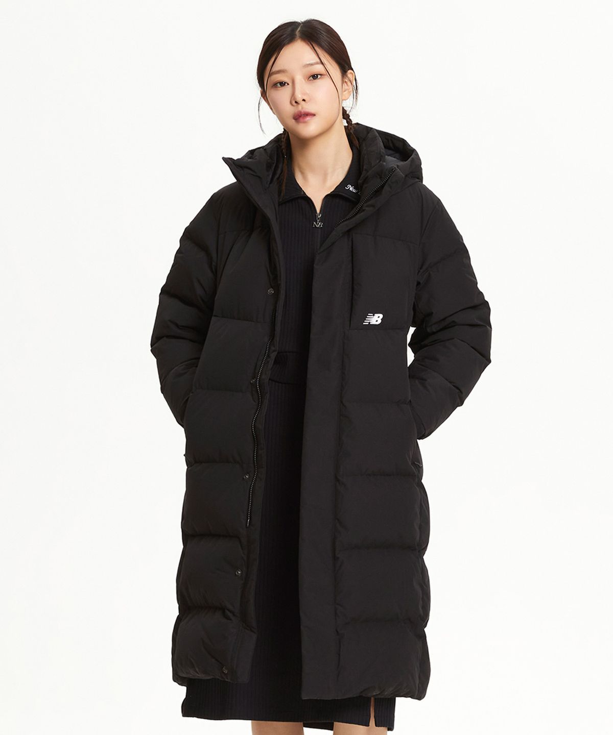 [무료반품] 남여공용 액티브 롱 구스다운 (BLACK)