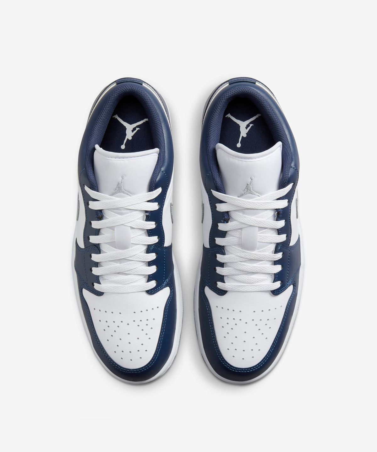 [무료반품]에어 조던 1 로우 M - 화이트:미드나이트 네이비:울프 그레이