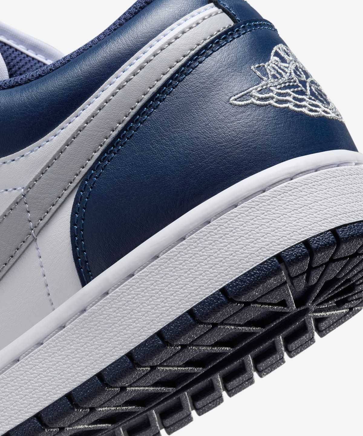 [무료반품]에어 조던 1 로우 M - 화이트:미드나이트 네이비:울프 그레이