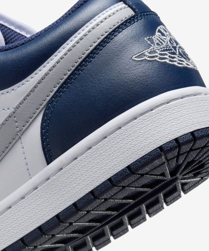 [무료반품]에어 조던 1 로우 M - 화이트:미드나이트 네이비:울프 그레이