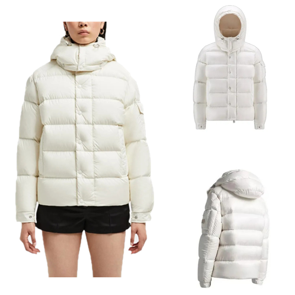몽클레어 Maya 시리즈 다운 재킷 겨울 남녀공용 화이트