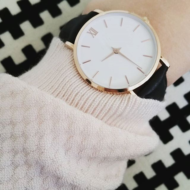 Roman scale simple women's watch