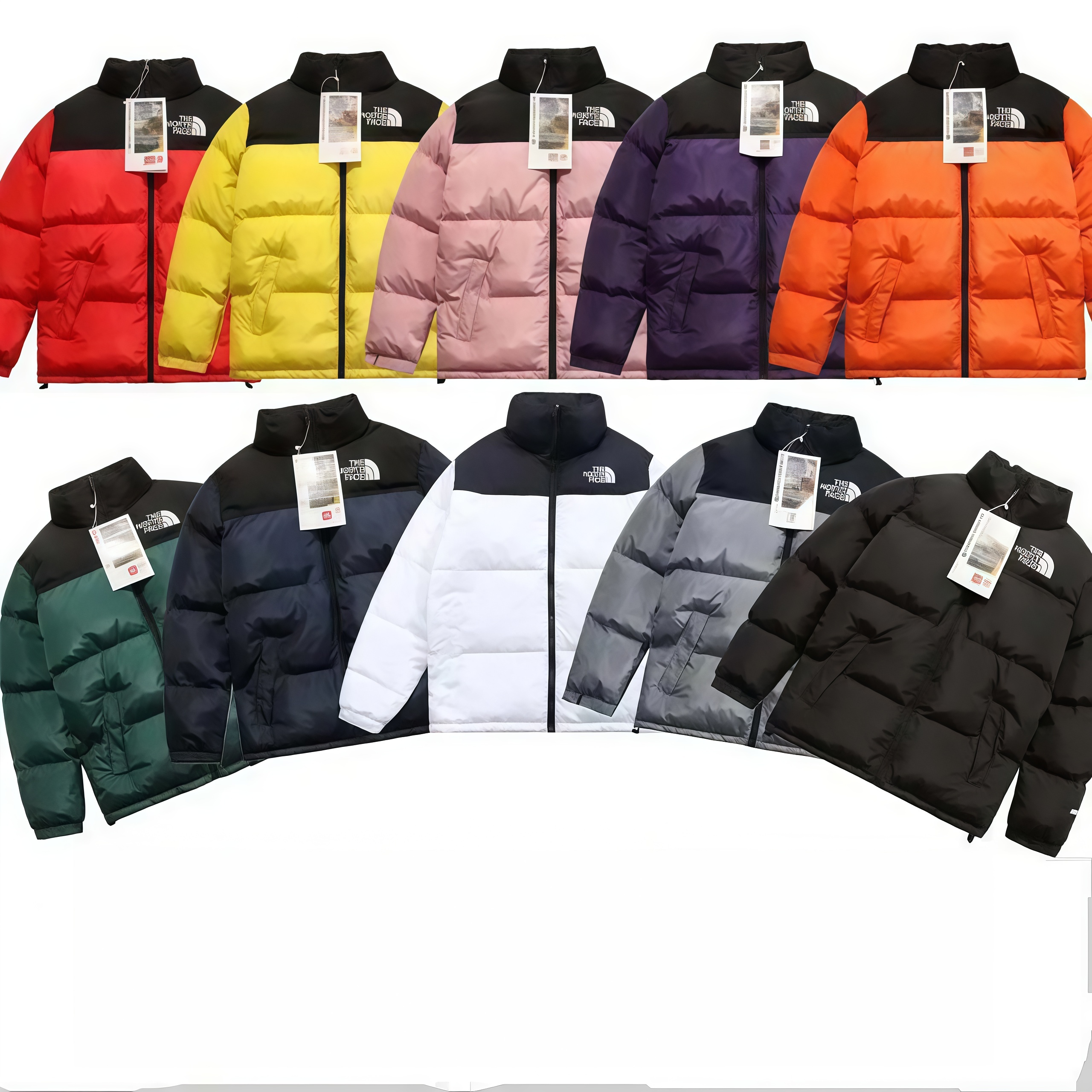 TNFクラシックダウンパッド入りジャケット暖かく防風パンジャケット