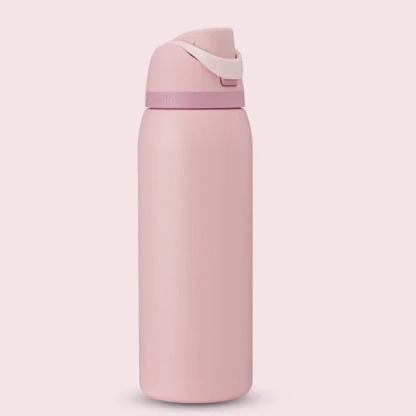 Owala x Whole Foods Rosy Dreams Pink Insulated Built-In Straw 32 oz Water Bottle