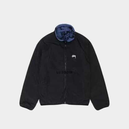 STUthtSSY - Sherpa Reversible Jkt Stamp - (Yellow)