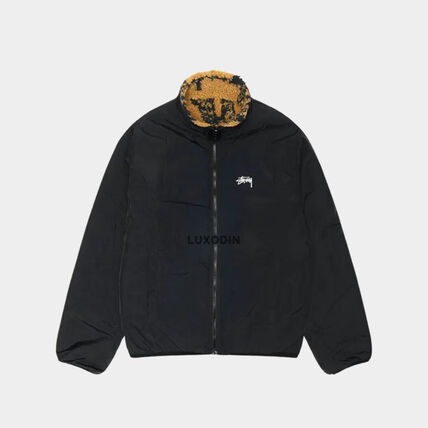 STUthtSSY - Sherpa Reversible Jkt Stamp - (Yellow)