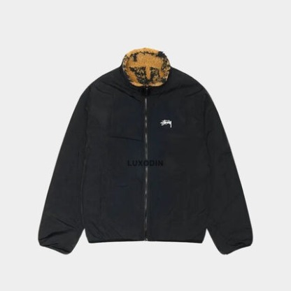 STUthtSSY - Sherpa Reversible Jkt Stamp - (Yellow)