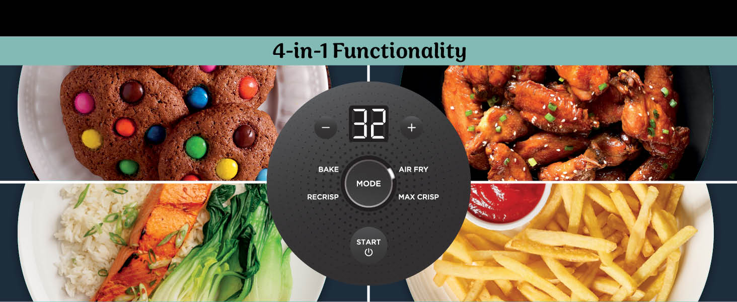 4-in-1 Functionality