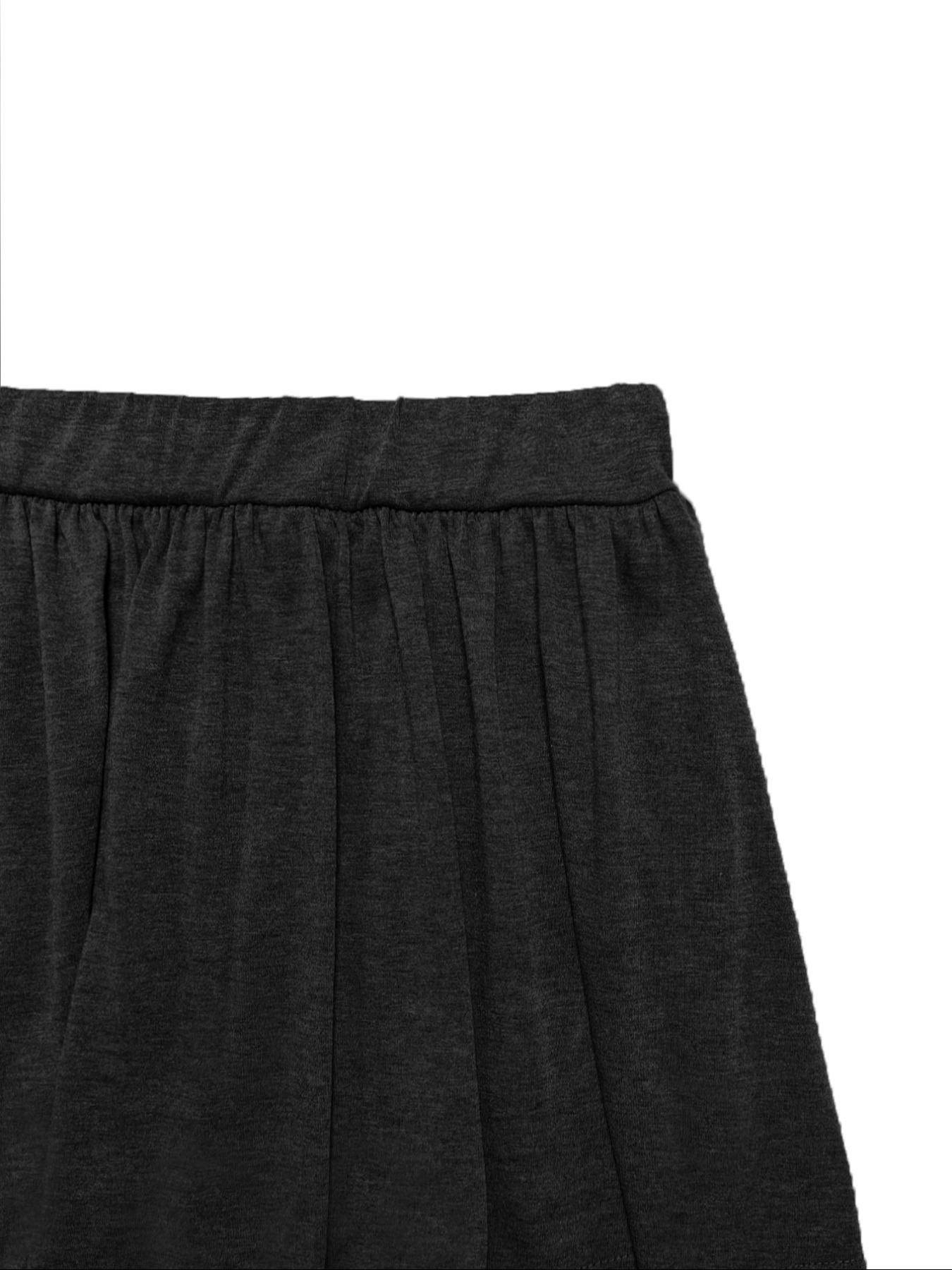 Women's Solid Color Top & Skort, Casual Fashion Cozy Round Neck Short Sleeve Tee & Skirt for Daily Outdoor Wear, Ladies Outfits for Summer, Aesthetic