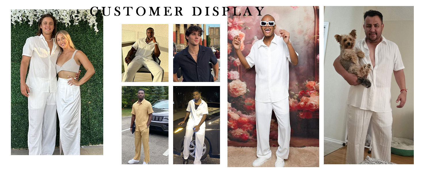 mens leisure suits 2 piece set