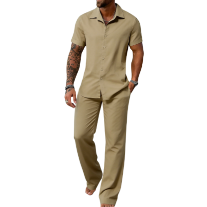 🔥Men's Plain Textured Set