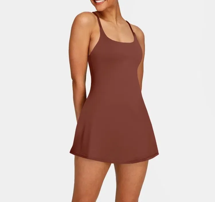🔥Flash Sale⚡Women's Softly Zero Plush Backless Active Dress-Easy Peezy