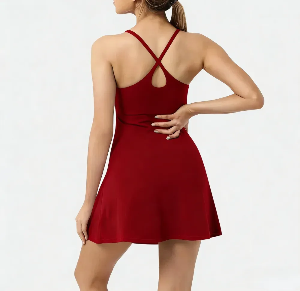🔥Flash Sale⚡Women's Softly Zero Plush Backless Active Dress-Easy Peezy