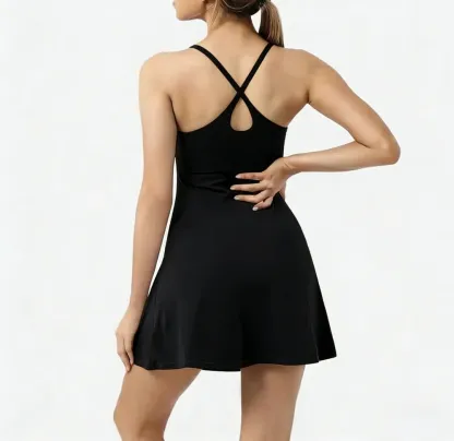 🔥Flash Sale⚡Women's Softly Zero Plush Backless Active Dress-Easy Peezy