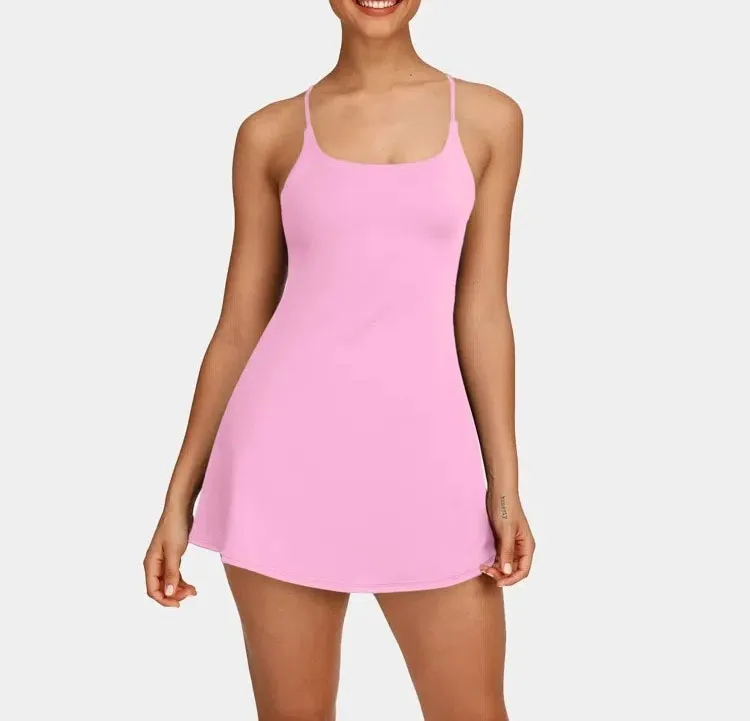 🔥Flash Sale⚡Women's Softly Zero Plush Backless Active Dress-Easy Peezy