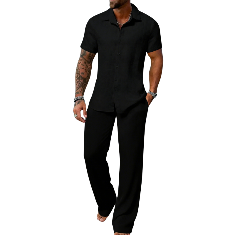 🔥Men's Plain Textured Set