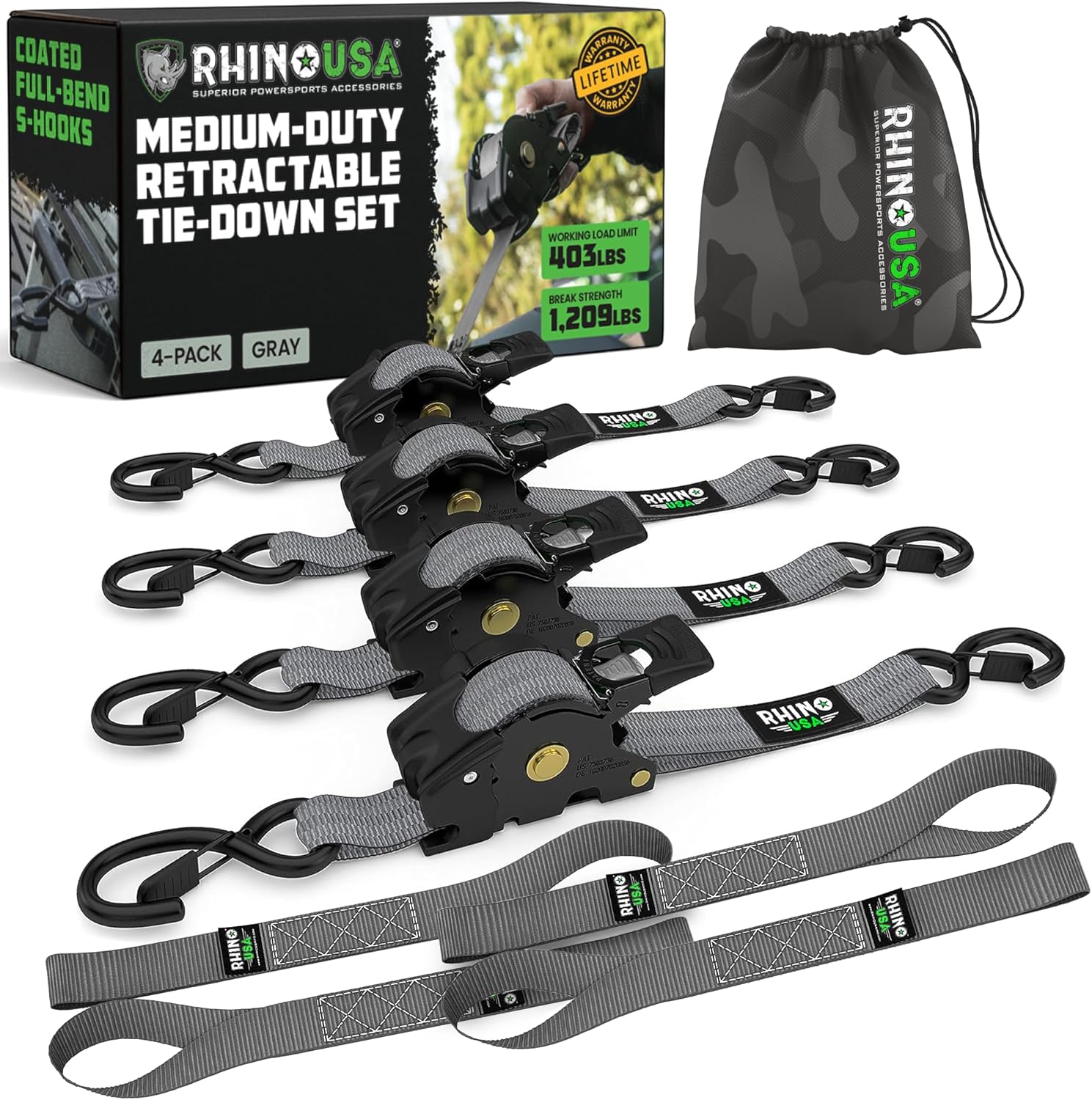 🎁 Limited Time – Upgraded 2026 Retractable Ratchet Strap