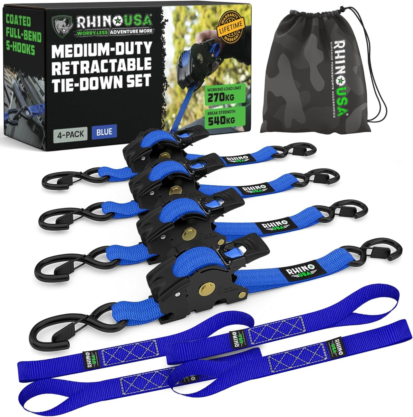 🎁 Limited Time – Upgraded 2026 Retractable Ratchet Strap