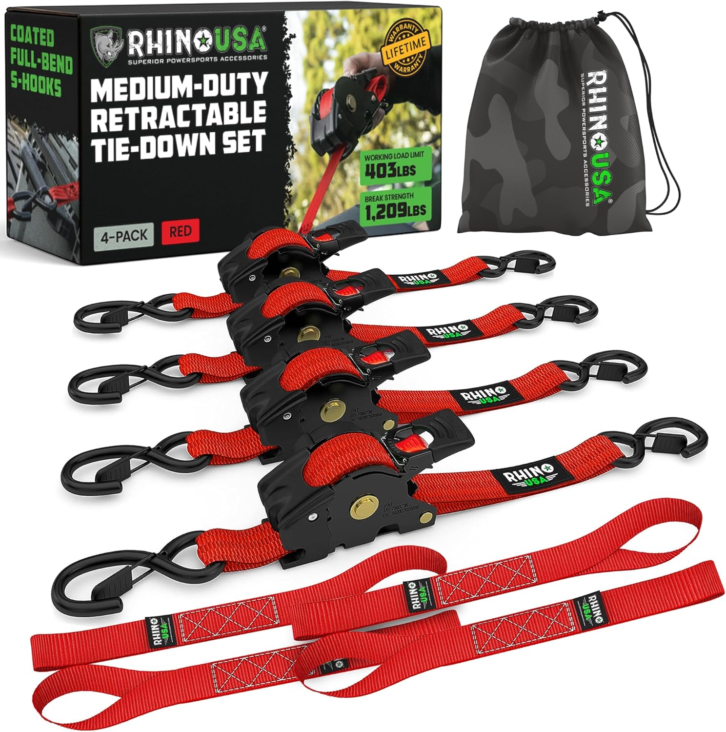 🎁 Limited Time – Upgraded 2026 Retractable Ratchet Strap
