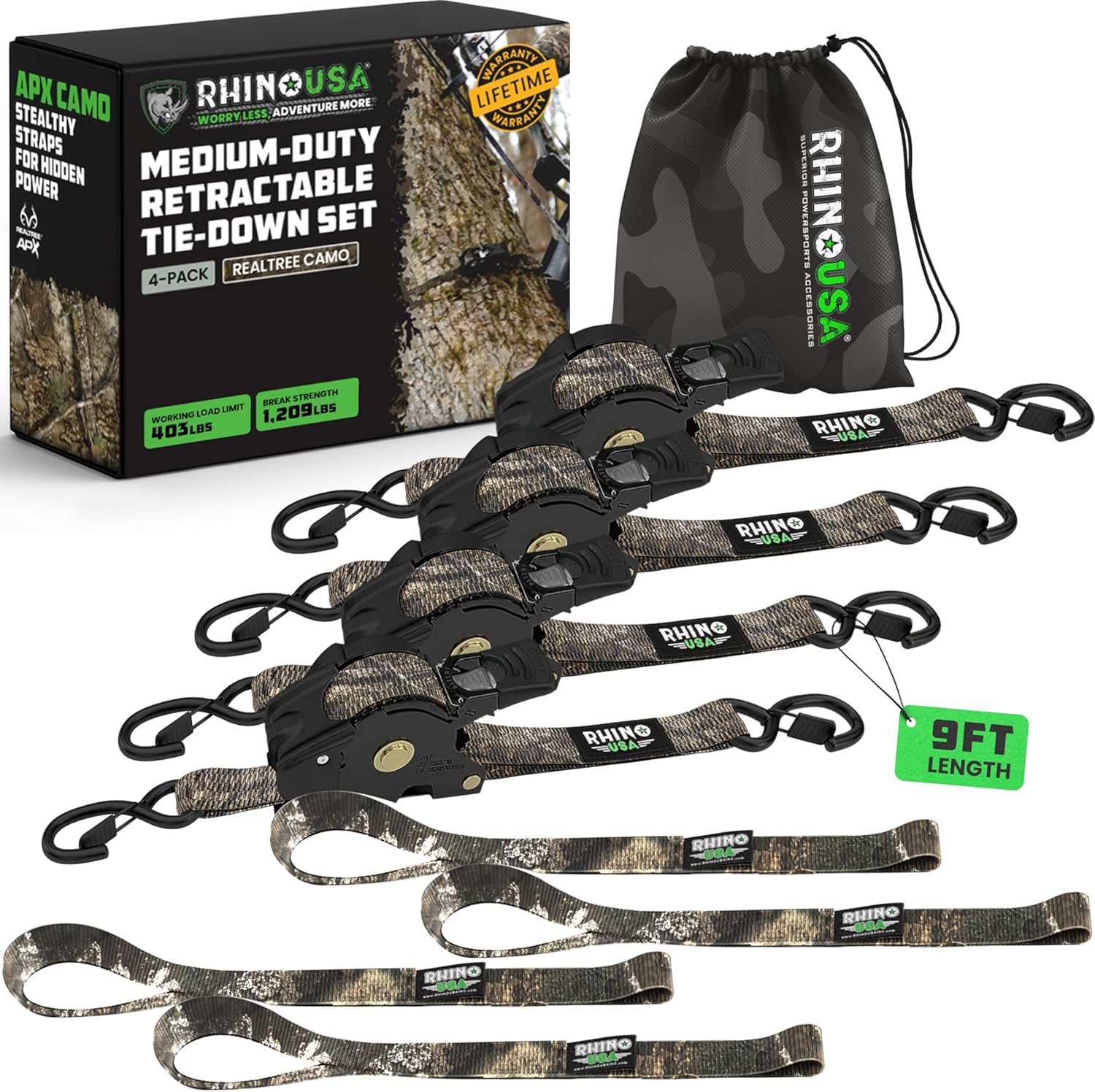 🎁 Limited Time – Upgraded 2026 Retractable Ratchet Strap