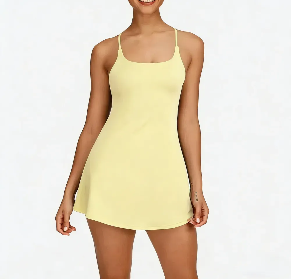 🔥Flash Sale⚡Women's Softly Zero Plush Backless Active Dress-Easy Peezy