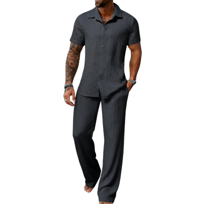 🔥Men's Plain Textured Set