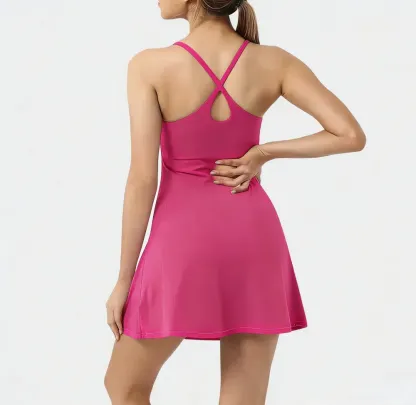 🔥Flash Sale⚡Women's Softly Zero Plush Backless Active Dress-Easy Peezy