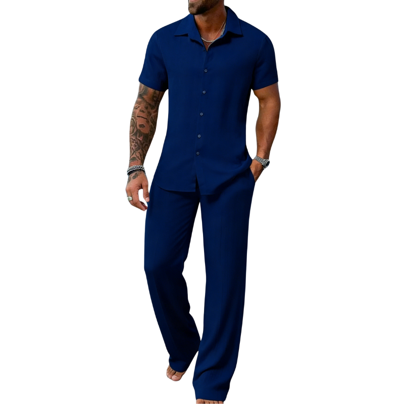 🔥Men's Plain Textured Set