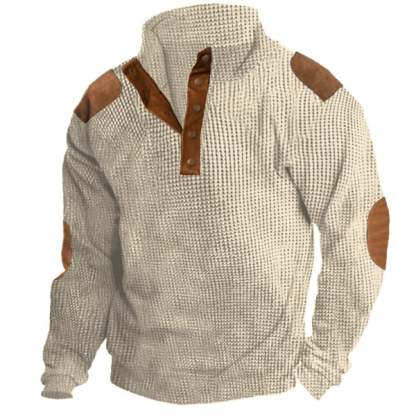 Men's Outdoor Casual Stand Collar Long Sleeve Sweatshirt