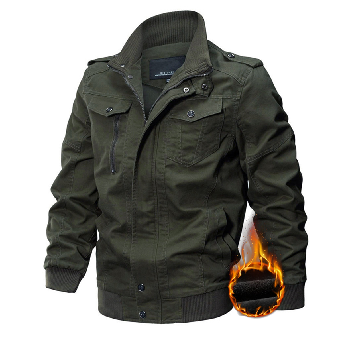 💥 2025 Hot Sale! Men's Thick Winter Hooded Jacket Vintage Style - War