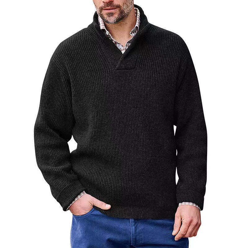 Men's Cashmere Casual Solid Color Sweater