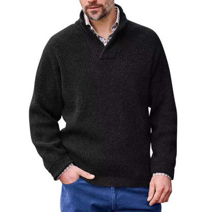 Men's Cashmere Casual Solid Color Sweater