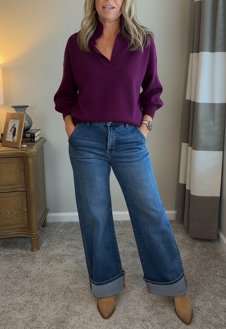 NEW🔥 Women's Cotton V-Neck Top