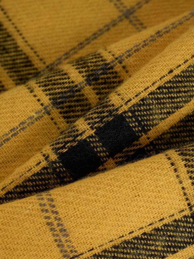 Men's Plaid Casual Basic Long-sleeved Shirt