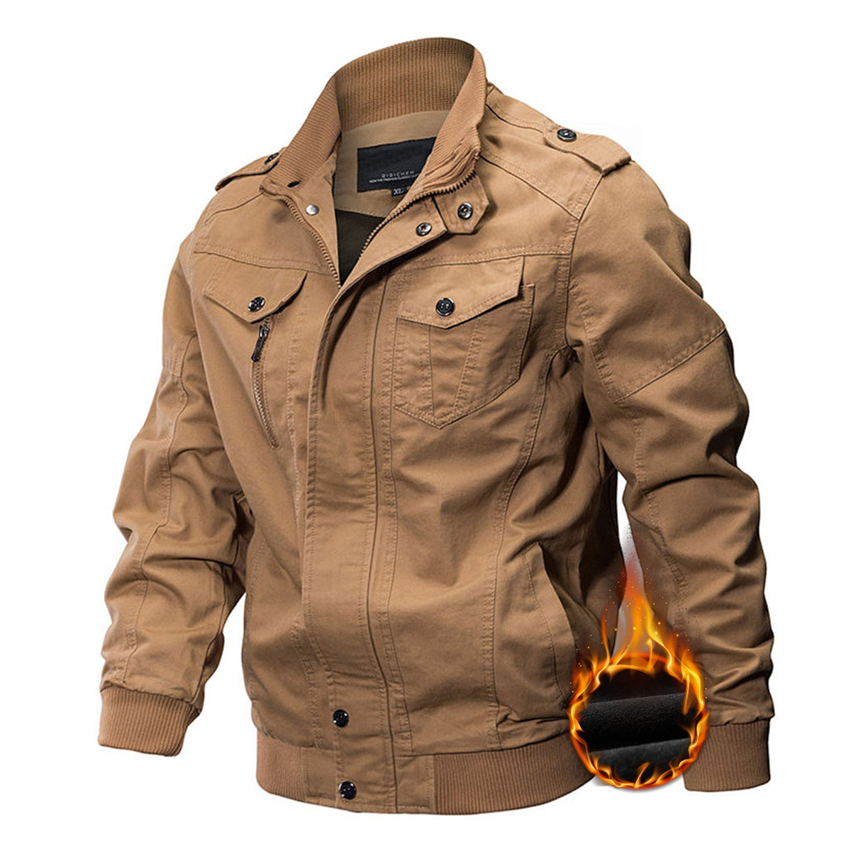 💥 2025 Hot Sale! Men's Thick Winter Hooded Jacket Vintage Style - War