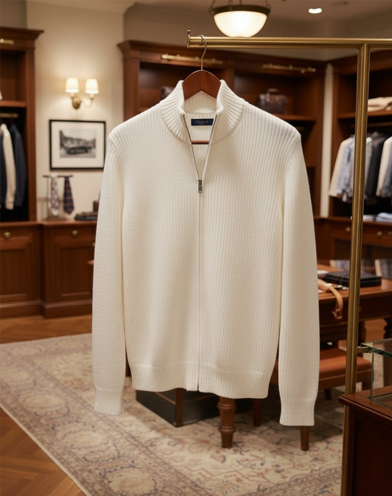 New Arrivals🔥 Men's Cashmere Zipper Sweater Jacket