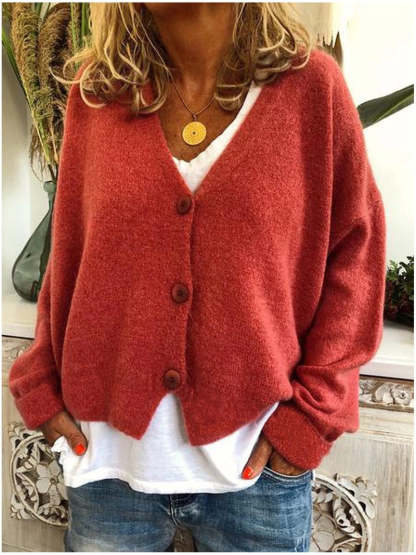 🔥ONLY 36 LEFT IN STOCK-WOMEN COTTON ROUND NECK WOOLEN LONG SLEEVE COAT