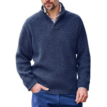 Men's Cashmere Casual Solid Color Sweater