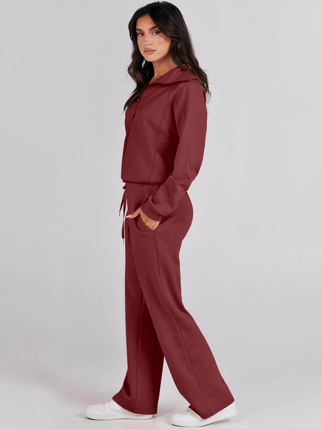 2024 Fall Trendy Outfits Oversized Two Piece Sweatsuit