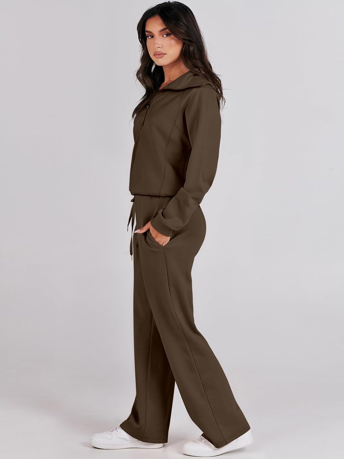 2024 Fall Trendy Outfits Oversized Two Piece Sweatsuit